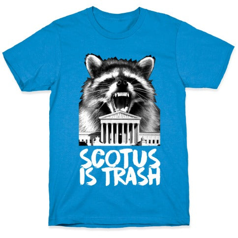 SCOTUS is Trash Raccoon Halftone T-Shirt
